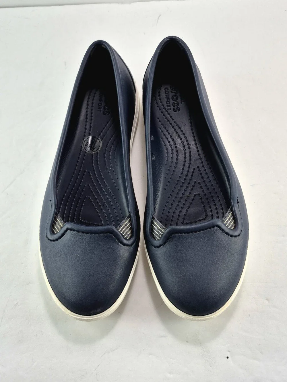 Crocs CitiLane Platform Slip-On Ballet Flats in women's size 7.
